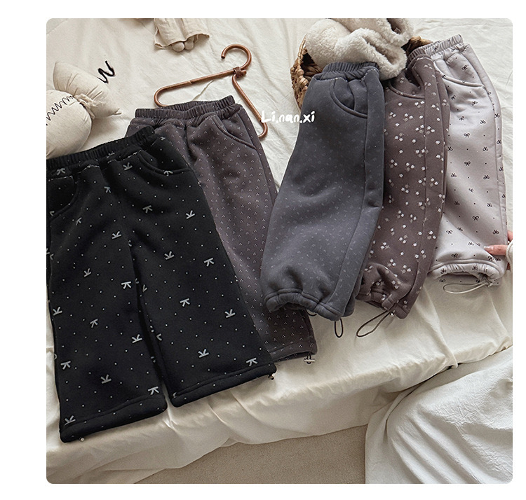 88351 - Quần nỉ lót nỉ đại hàn Linanxi nhiều màu cho bé size 90-140