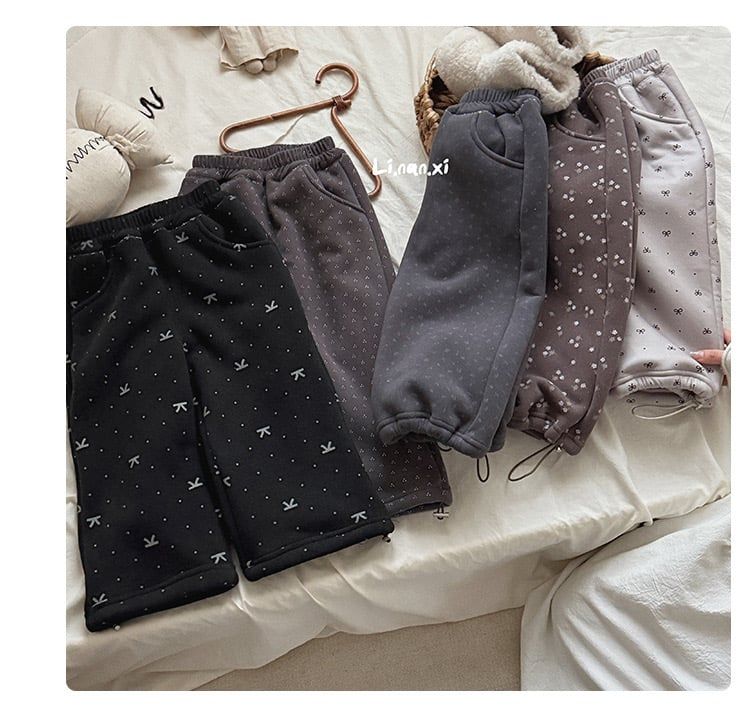 88351 - Quần nỉ lót nỉ đại hàn Linanxi nhiều màu cho bé size 90-140