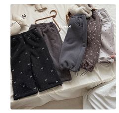 88351 - Quần nỉ lót nỉ đại hàn Linanxi nhiều màu cho bé size 90-140