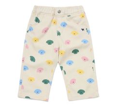 Quần kaki BD xuất Hàn màu be cún in tràn cho bé size 90-110