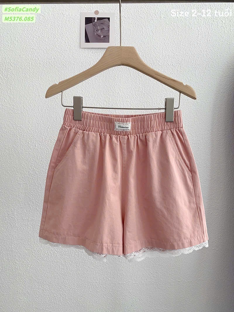 M5376 - Quần short kaki Mia Kids nhiều màu cho bé size 2-12y