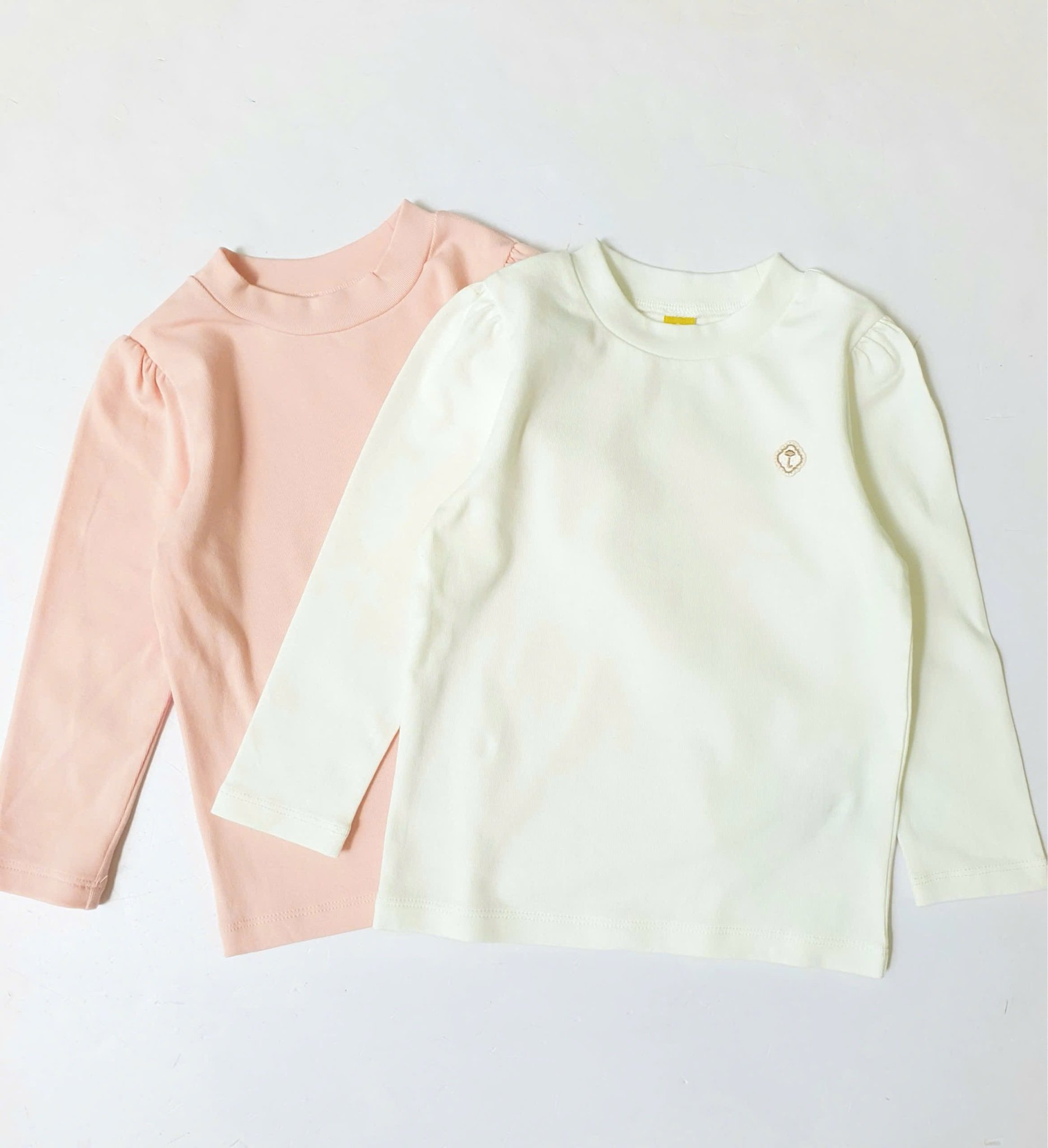 ABG35 - Áo thun cổ 2p dày dặn MM 2 màu hồng/trắng size 90-130 (1 số thiếu logo)