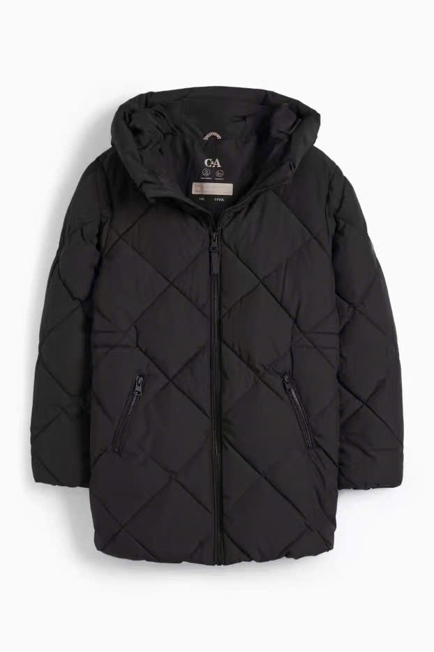 AK06 - Áo khoác phao chần trám CA siêu nhẹ dáng dài cho bé size 8-14y