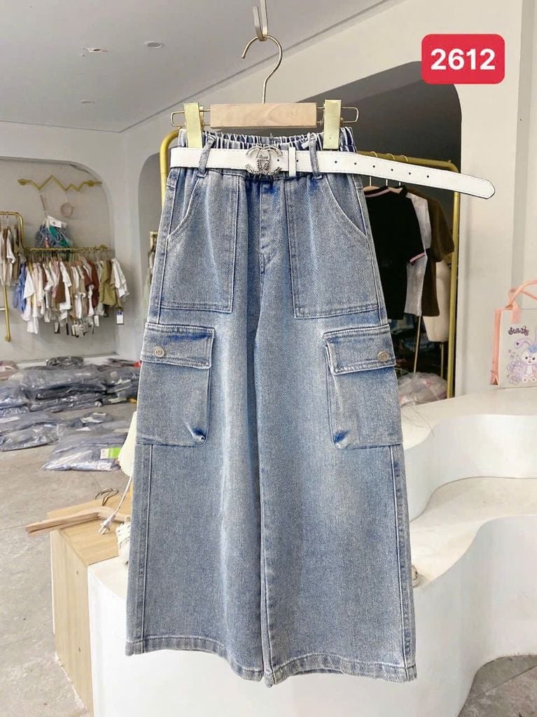 Quần jean QC nhiều mẫu cho bé size 120-170 (không kèm belt)