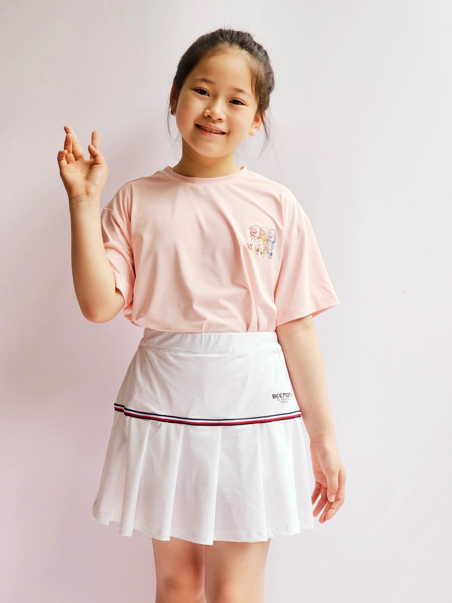 Set bộ áo + chân váy liền quần thể thao Bee Mon 4 màu size 120 - 160