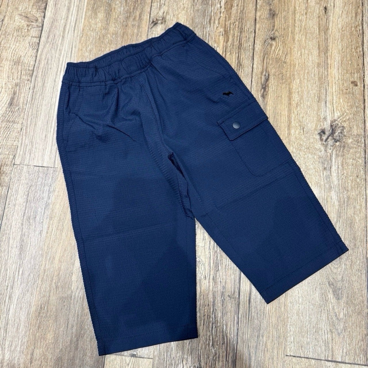 Quần baggy vải xốp BD xuất Hàn màu navy cho bé size 100-155