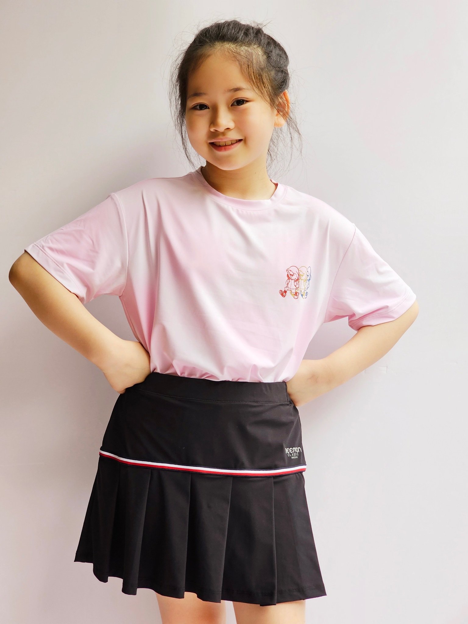 Set bộ áo + chân váy liền quần thể thao Bee Mon 4 màu size 120 - 160