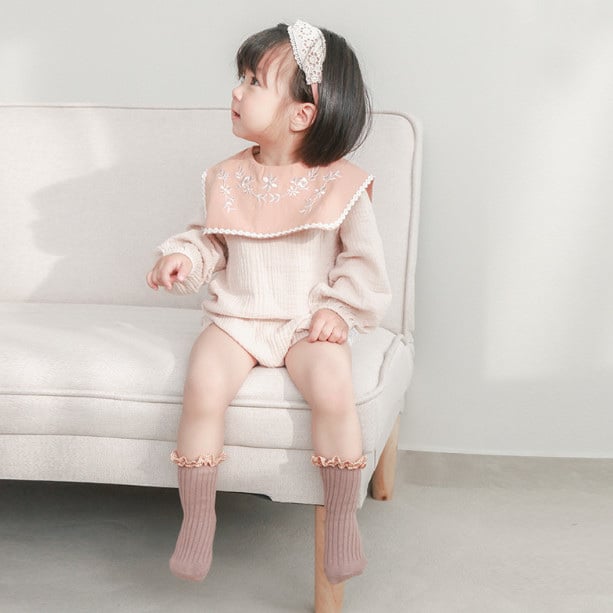 Tất cao tới bắp chân Nemo baby 6 màu cổ bèo kẻ