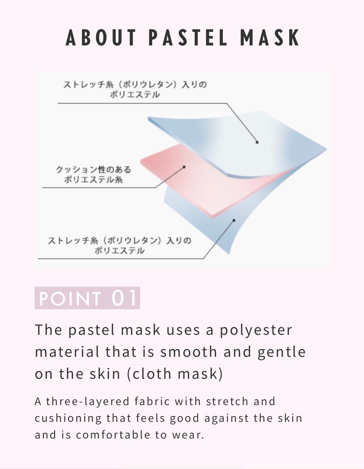 Set 3 khẩu trang Pastel Mask Nhật người lớn