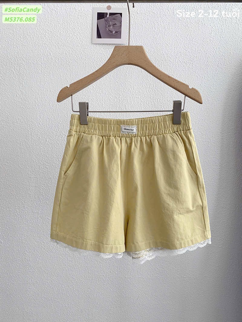 M5376 - Quần short kaki Mia Kids nhiều màu cho bé size 2-12y