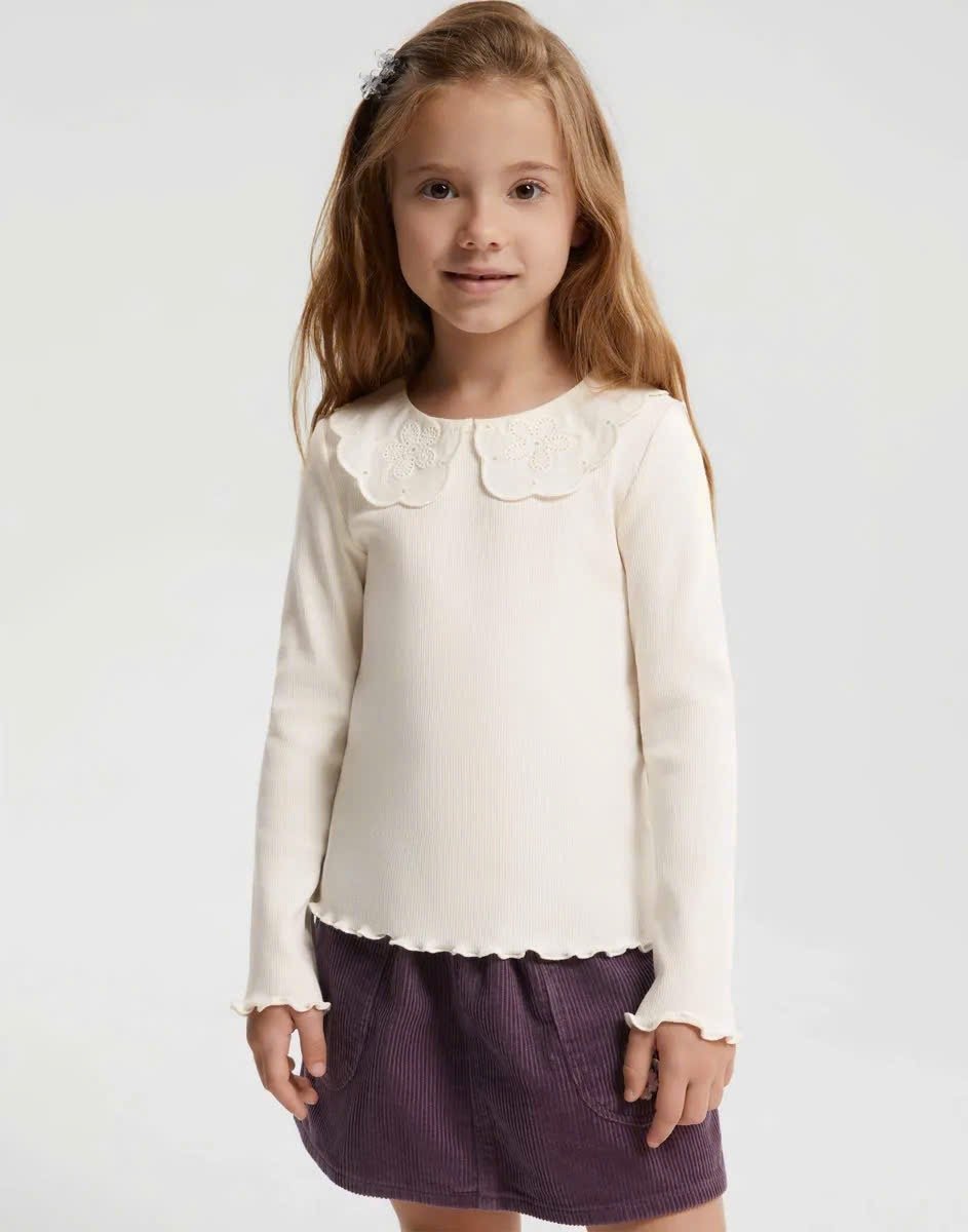 Áo thun tăm GGJJ dư xịn nhiều màu cho bé gái size 2-8y