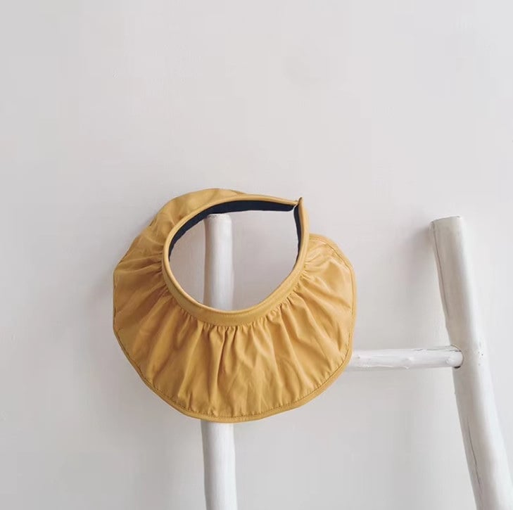 Mũ hở chóp vành bèo rộng trơn nhiều màu BG