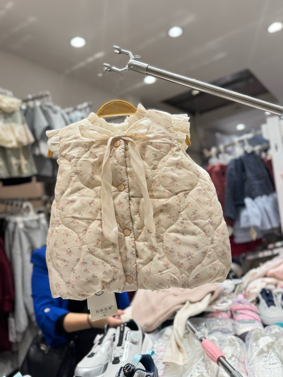 Gile hoa nhí lót nỉ siêu nhẹ ấm nhiều màu cho bé gái size 90-130