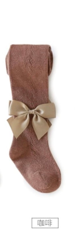 Quần tất len lưới đính nơ 4 màu Nemo Baby