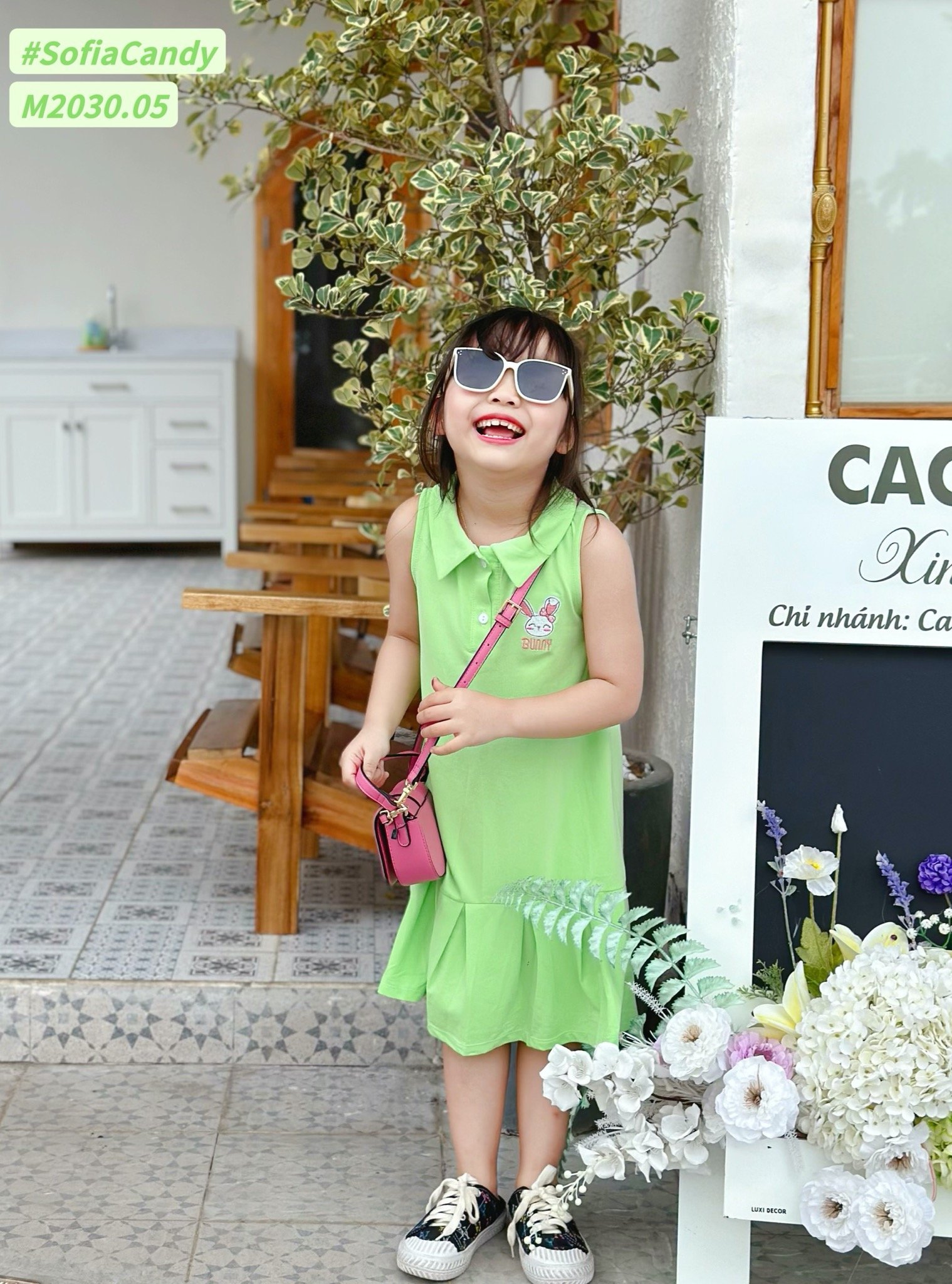 V00048 - Váy Mia Kids cotton cổ đức đuôi cá 2 màu BG size 2-12y