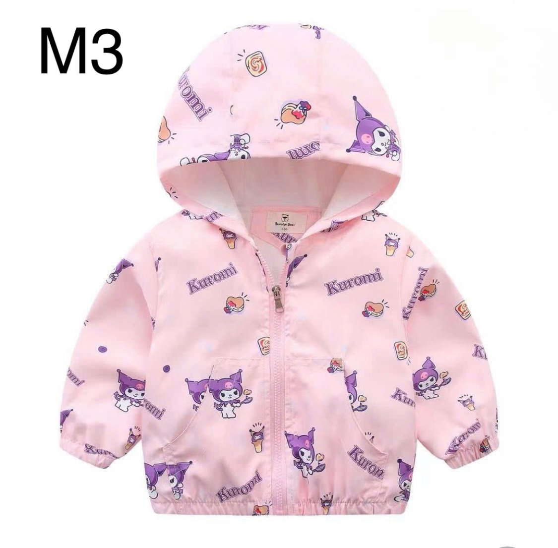 2024 - Áo gió lót cotton Ravedye Bear nhiều hình Bé Gái size 100 - 140