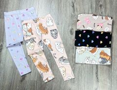 Quần legging cotton GGJJ nhiều hoạ tiết cho bé gái size 12m - 8y