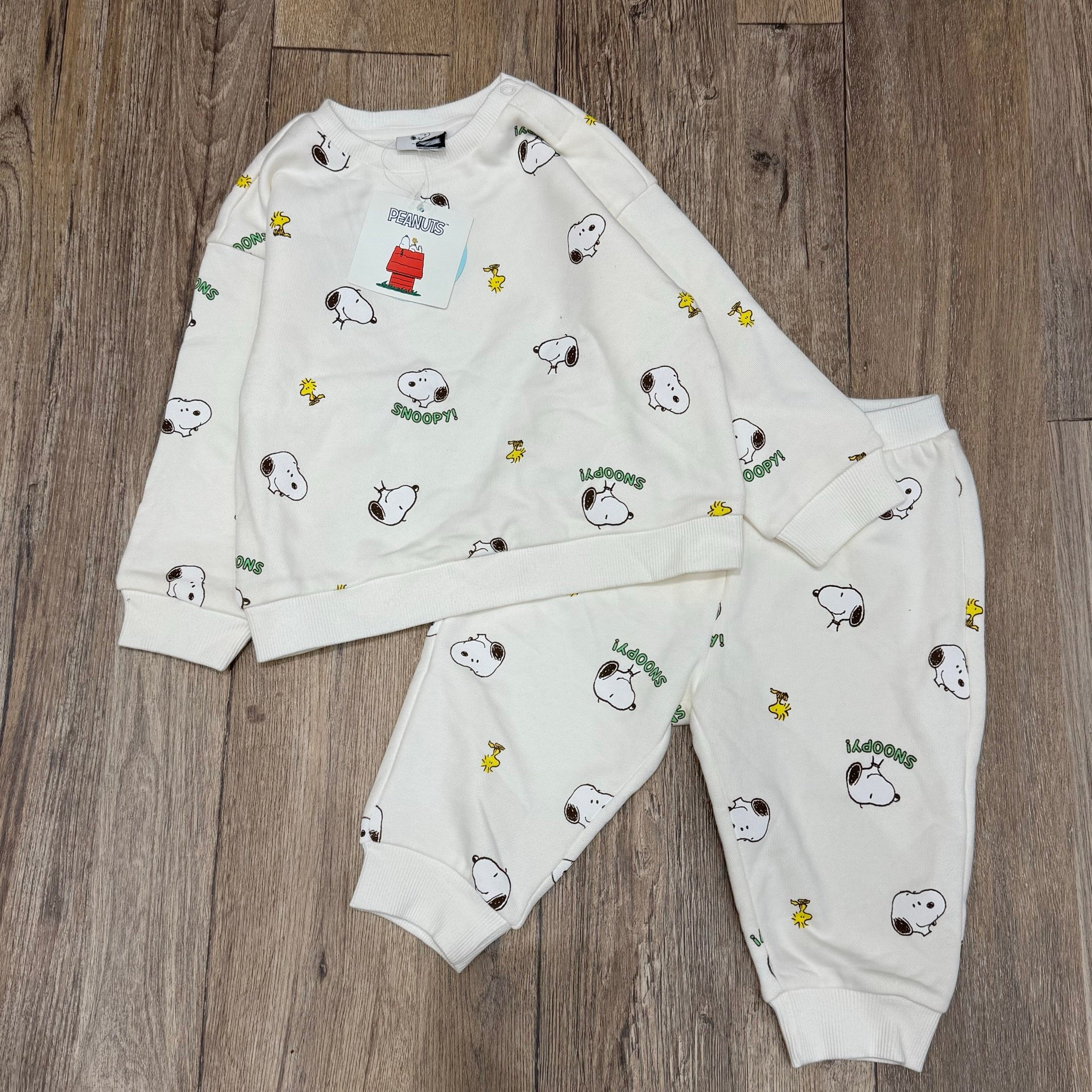 Bộ nỉ da cá Topten baby xuất Hàn dư xịn dòng nhí cho bé size 80-110