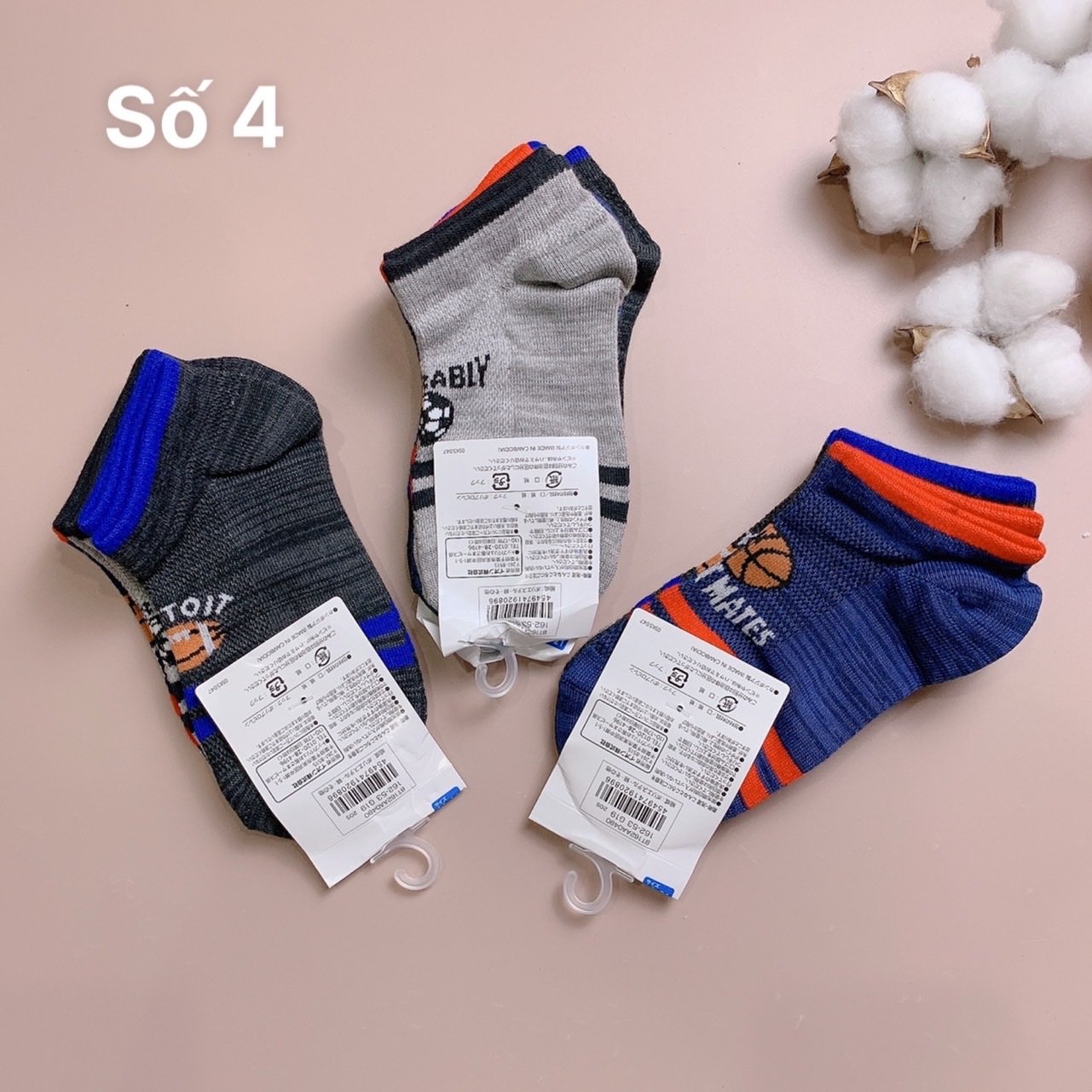 Set 3 đôi tất xuất nhật BTBG nhiều màu