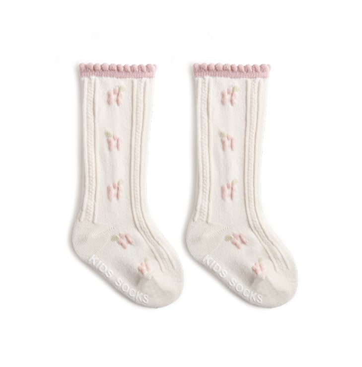 Tất cao tới bắp chân Nemo baby màu kem 5 màu hoa cổ bèo