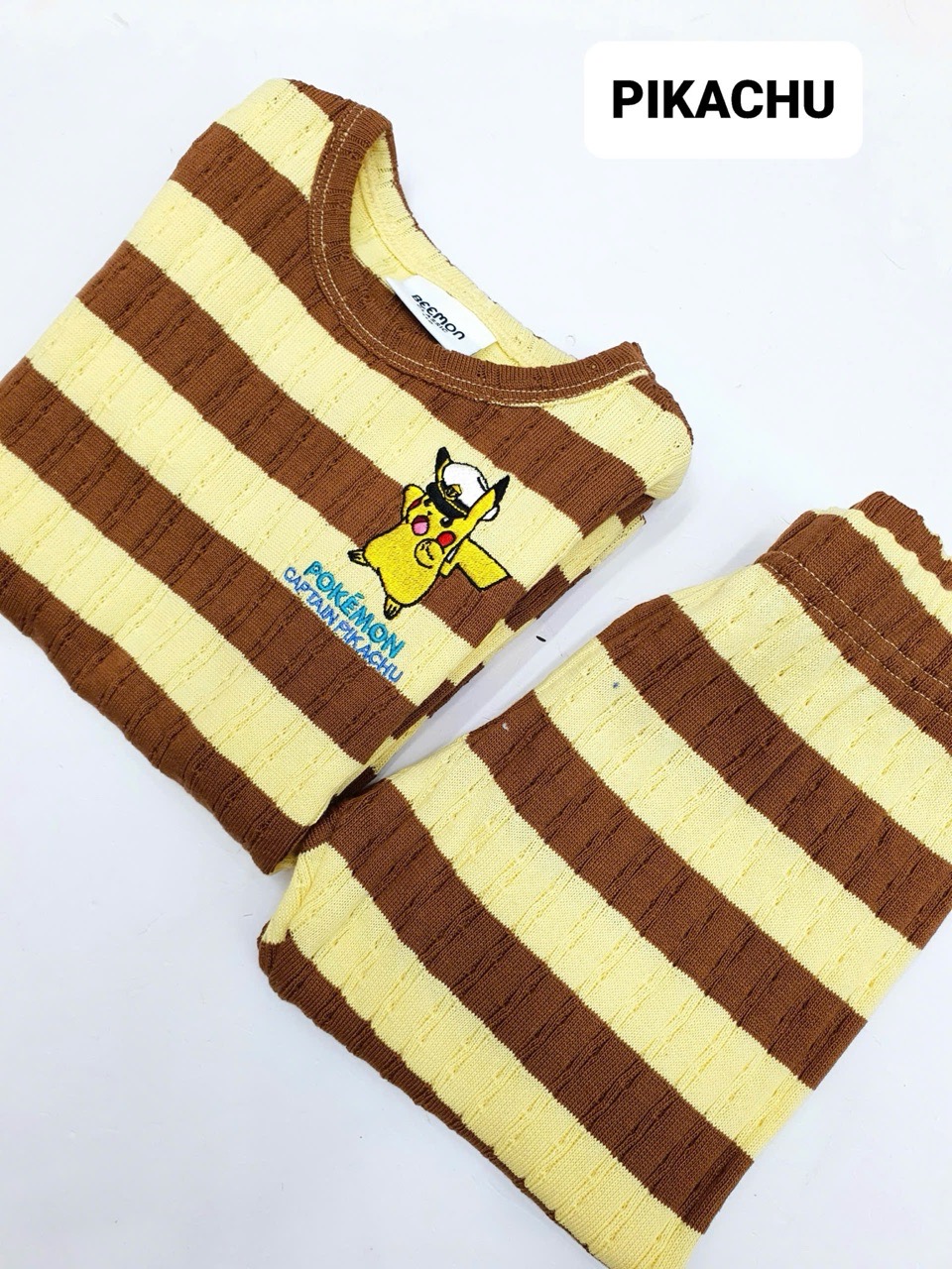 Bộ len kẻ Beemon 4 mẫu cho bé size 110 - 150