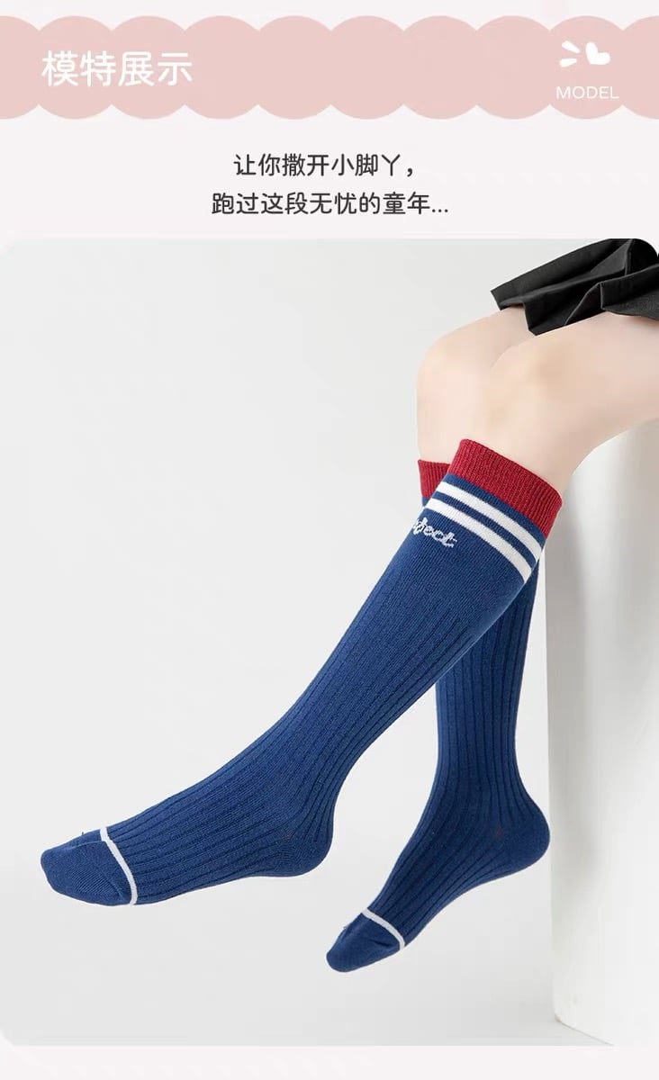 Tất cao tới bắp chân The Socks 5 màu size 3 - 12y