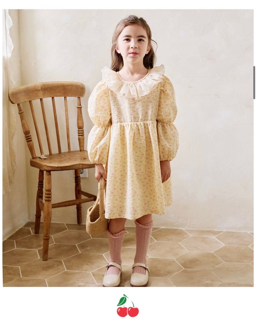 Váy hoa nhí Bebezoo cổ bồng BG