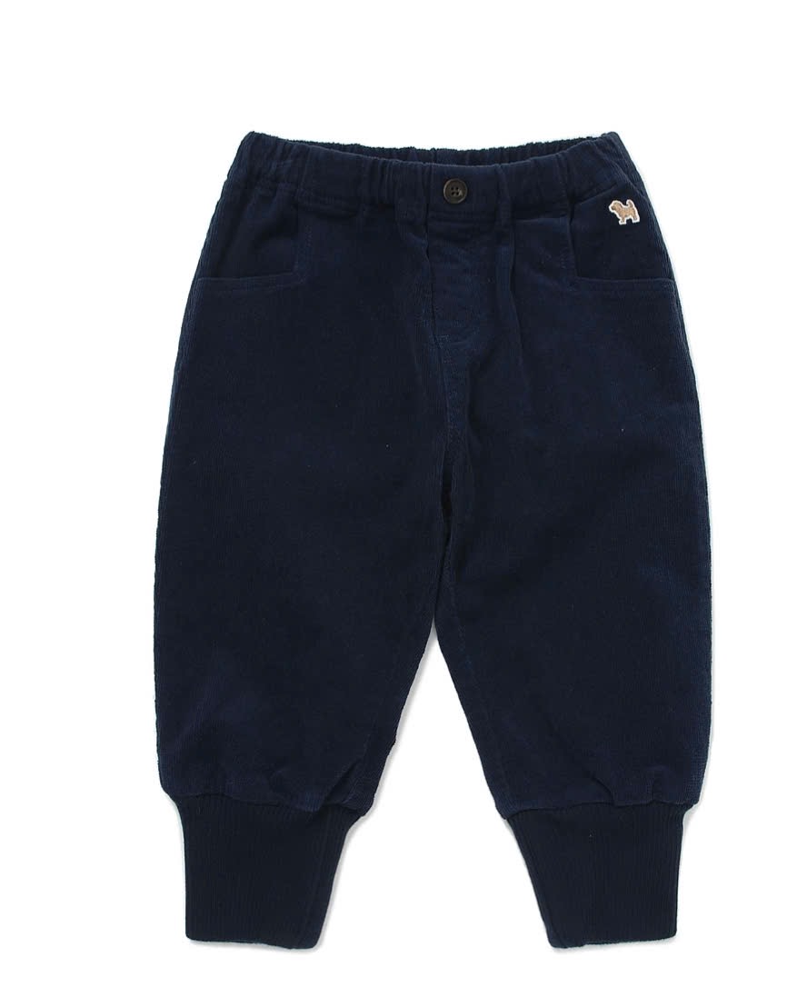 Quần jogger nhung BD xuất Hàn 2 màu navy/nâu bé trai size 90-120