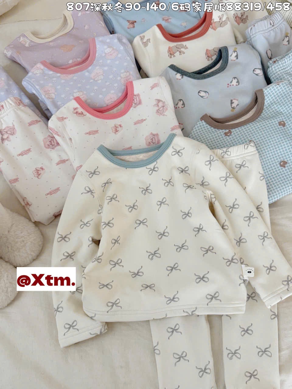 88319 - Bộ nỉ dày đại hàn LNX nhiều mẫu cho bé size 90 - 140