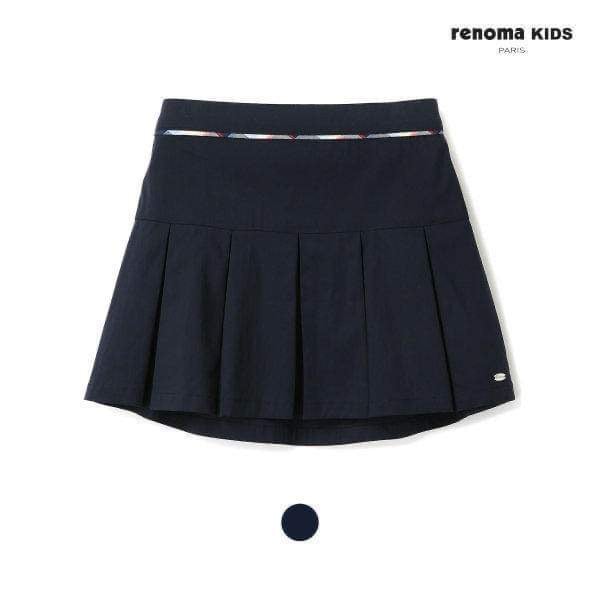 Chân váy thô Renoma xếp ly navy ( không kèm lót quần ) size 110 - 160