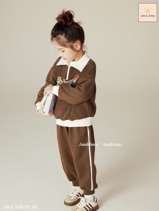 Bộ nỉ Jam&Jenny cổ đức Sticky Paus 3 màu size 2 - 12y