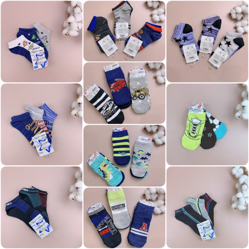 Set 3 đôi tất xuất nhật BTBG nhiều màu