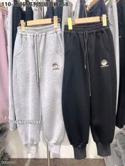 R11 - Quần nỉ lót nỉ thêu gấu nhiều màu cho bé size 110-150