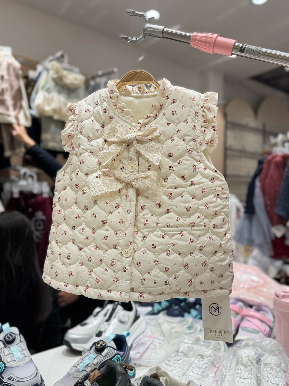 Gile hoa nhí lót nỉ siêu nhẹ ấm nhiều màu cho bé gái size 90-130