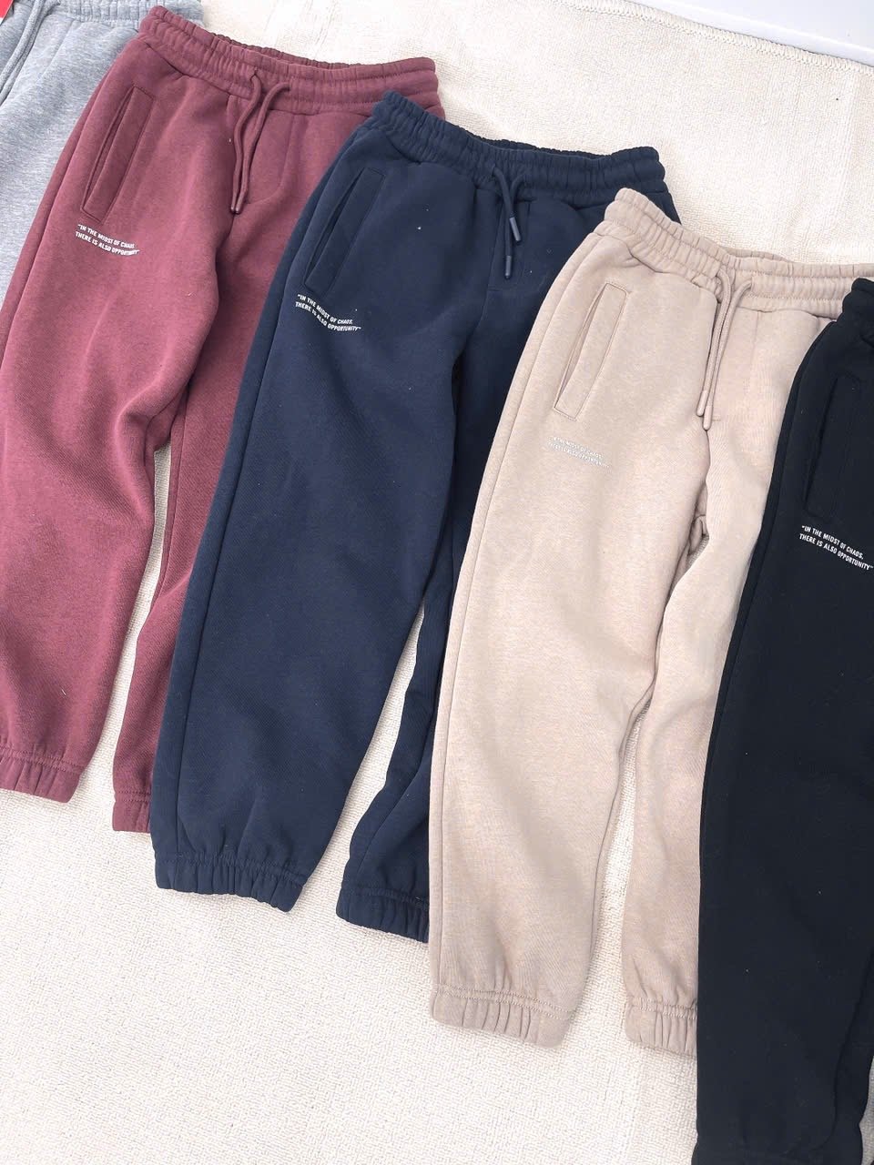 Quần nỉ bông FOX bo gấu dư xịn nhiều màu cho bé trai size 4-18y