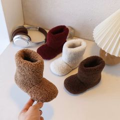 FC-501 - Bốt cổ cao lông cùn nhiều màu cho bé size 21-35