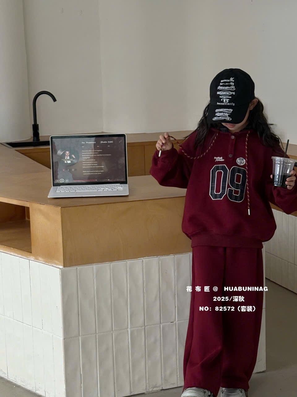 82572 - Set bộ lót nỉ đại hàn QCCC hoodie 3 màu cho bé size 120-160