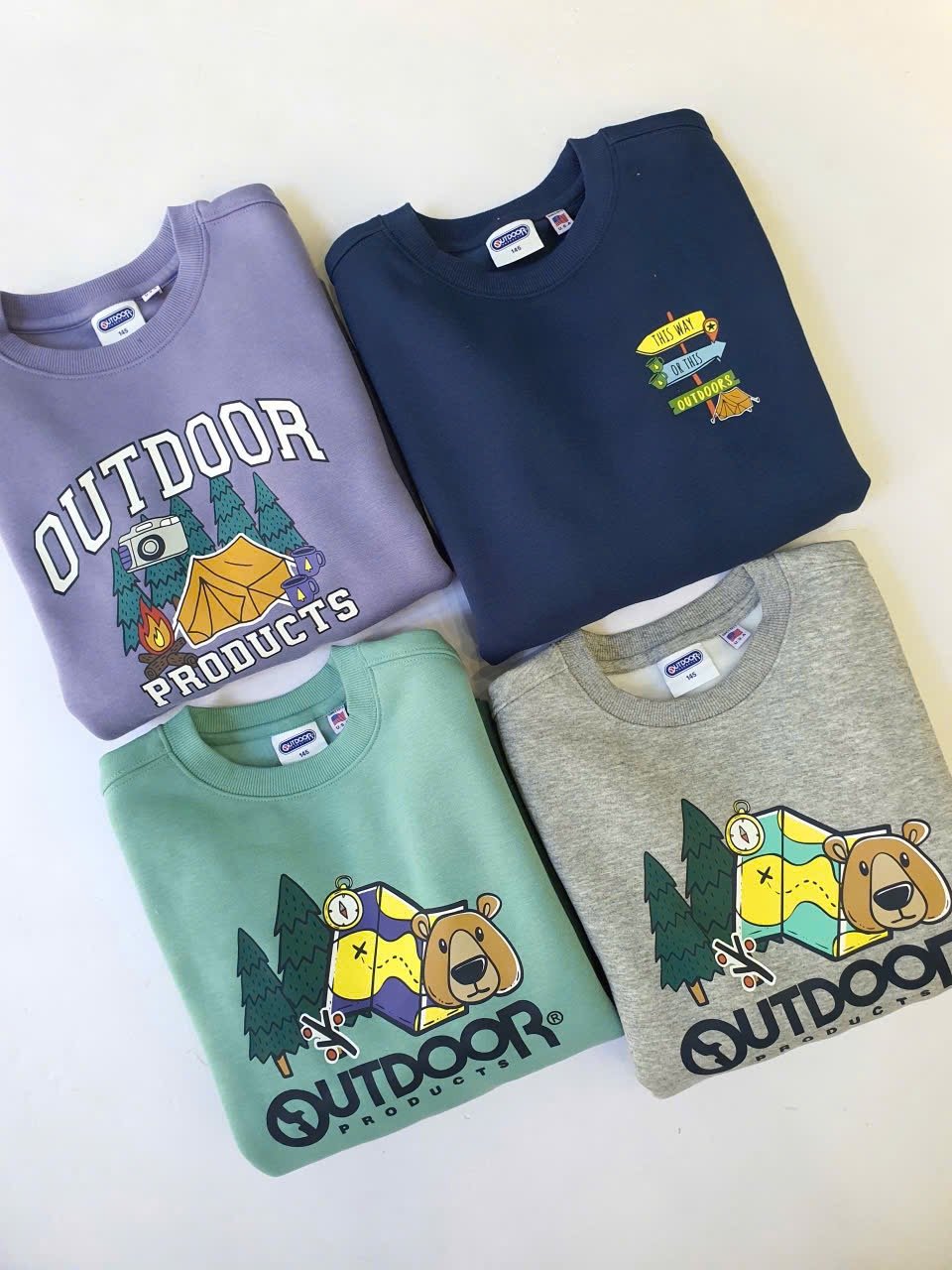 ABT29 - Áo nỉ bông OD nhiều hình cho Bé size 130 - 165