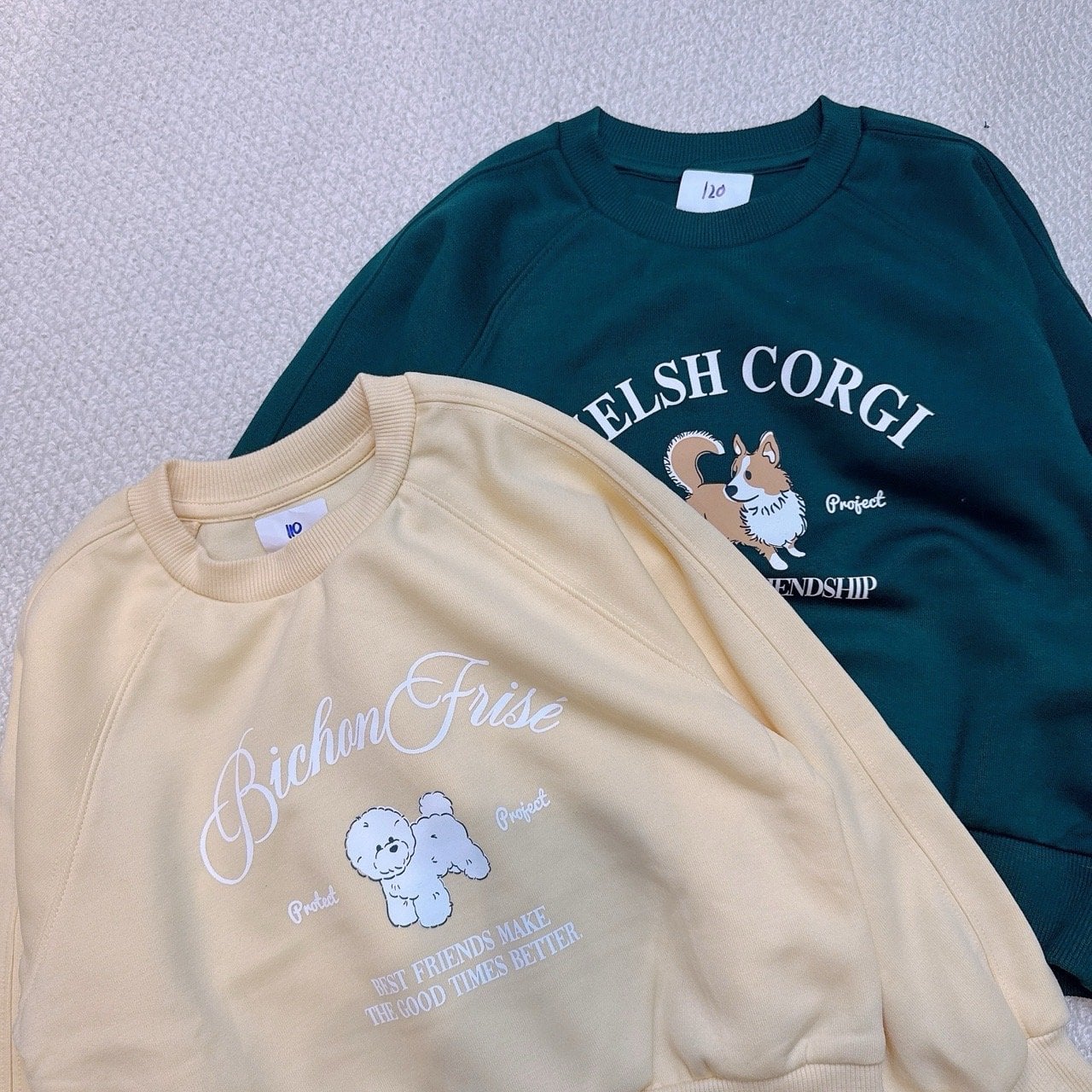 Áo nỉ Polham 2 màu vàng/rêu cho bé size 110-160