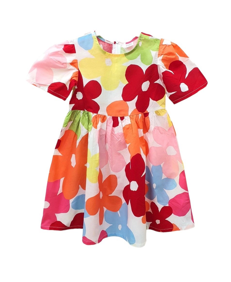 V00019 - Váy thô nhún eo 3 màu hoa size 110 - 150