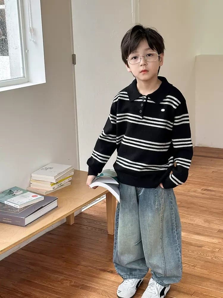 25G116  - Quần jean baggy AMBB cho bé trai size 110-170