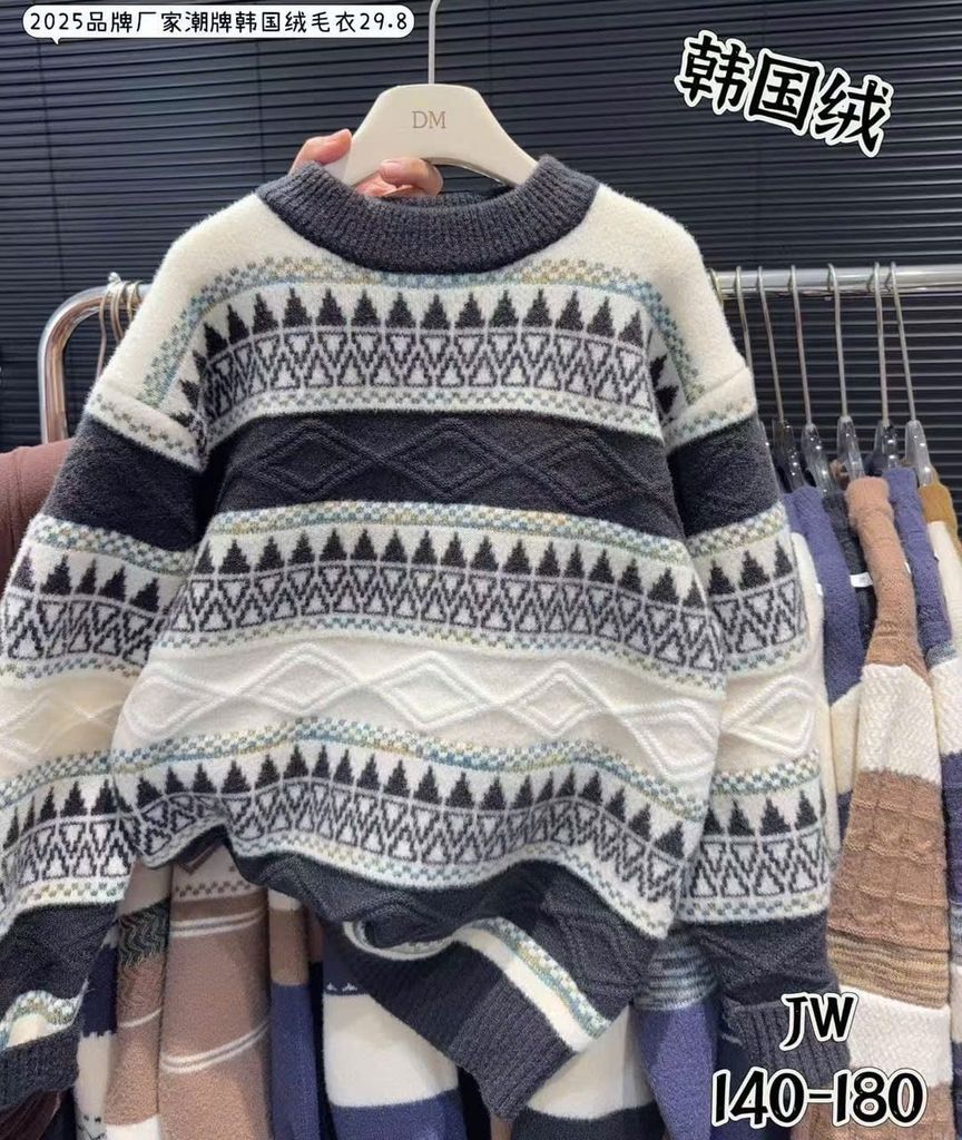 A02 - Áo len QC dòng đại nhiều màu cho bé size 140-180