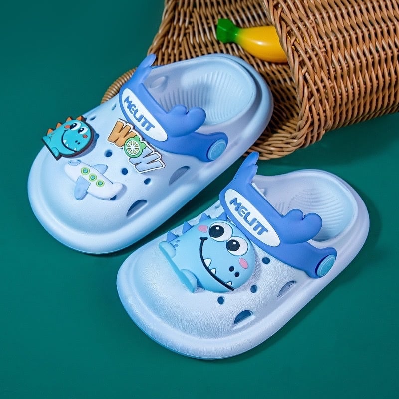 Sục nhựa viền sắc màu đính Jibit chữ Wow 3 màu BTBG