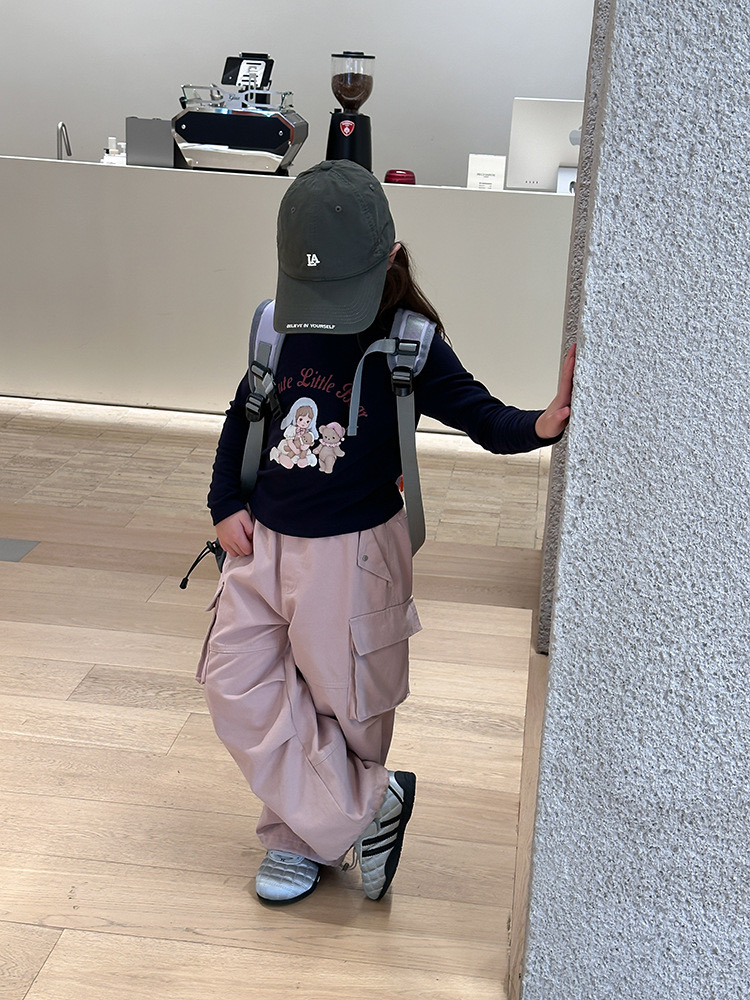 25G052 - Áo thun tăm AMBB họa tiết nhiều màu cho bé gái size 90-170