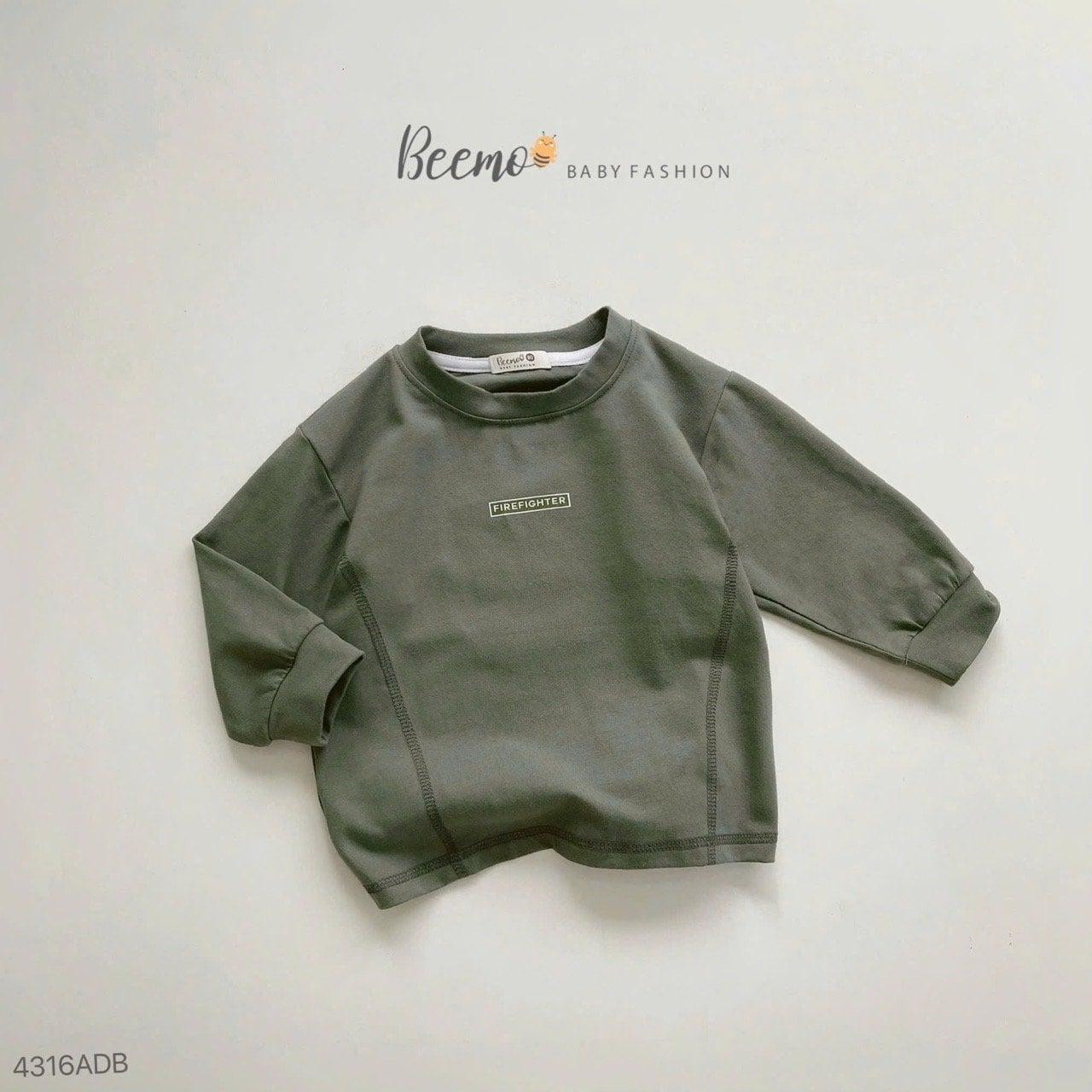 4316ADB - Áo cotton in giữa ngực Beemo