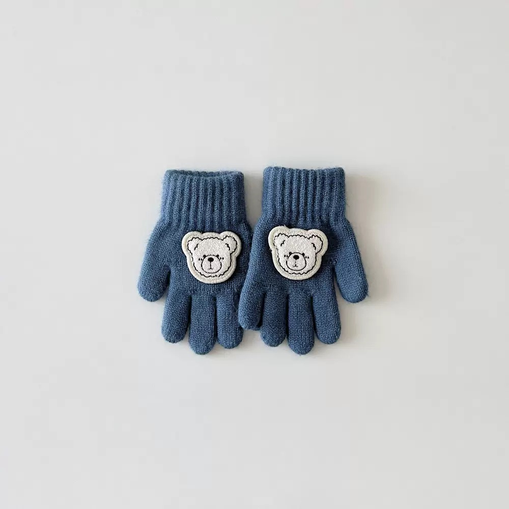Găng tay hình gấu nhiều màu cho bé size 3-6y