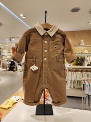 Body nhung BD xuất Hàn màu nâu cho bé (không kèm phụ kiện) size 80-100