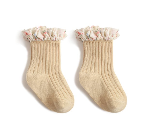 Tất cao cổ Nemo baby 5 màu cổ nhún bèo hoa