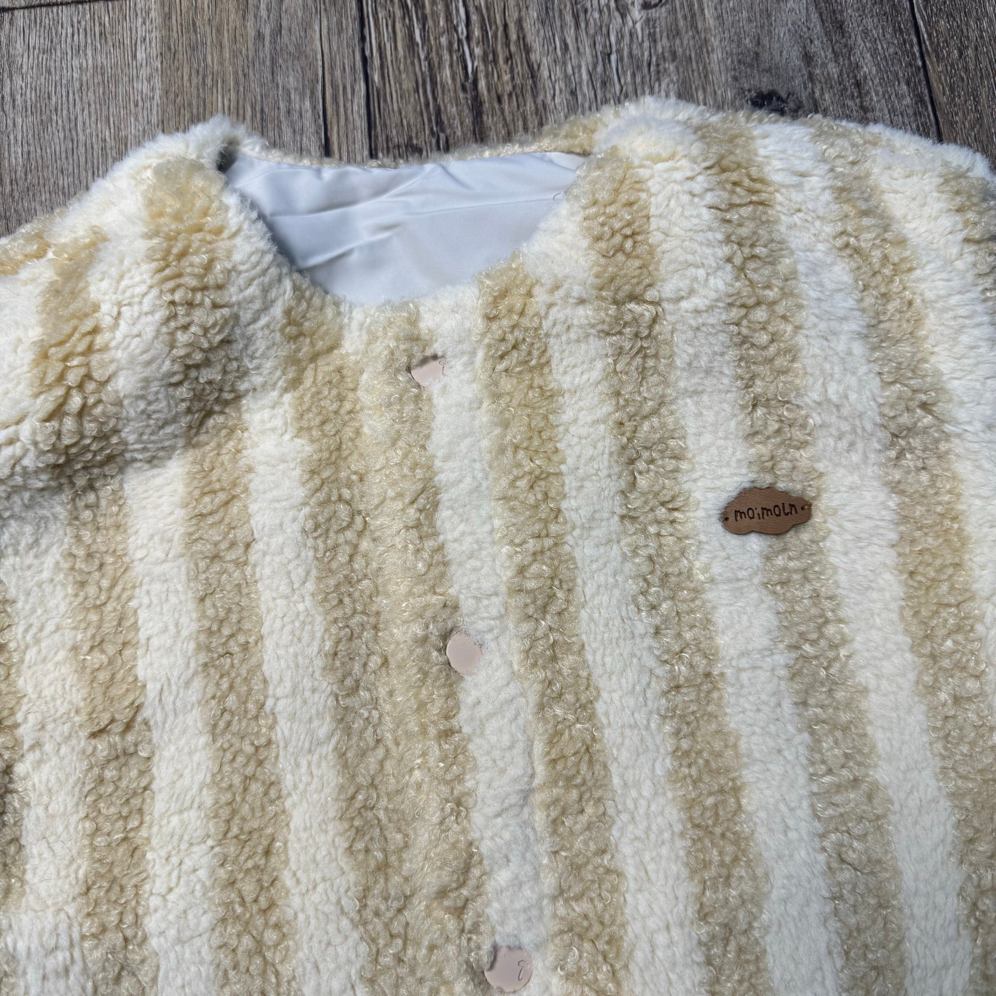 Áo khoác gile 2 mặt nỉ / phao Moimoln xuất Hàn cho bé size 90-120