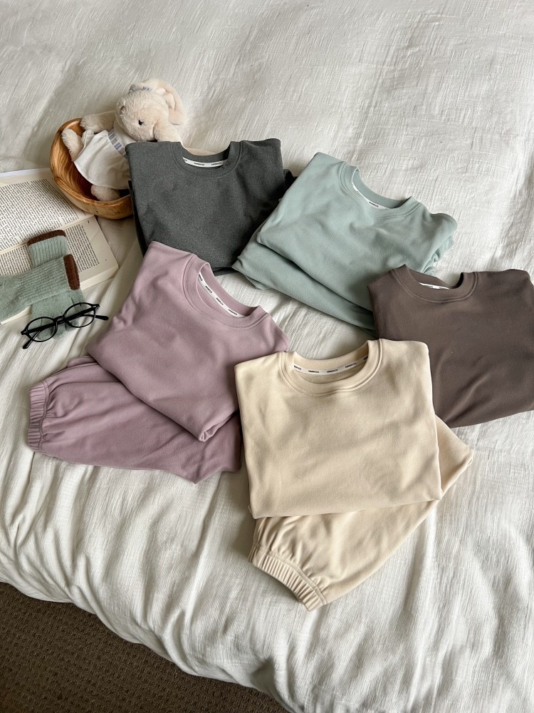 25H034 - Bộ giữ nhiệt AMBB trơn nhiều màu cho bé size 110-170